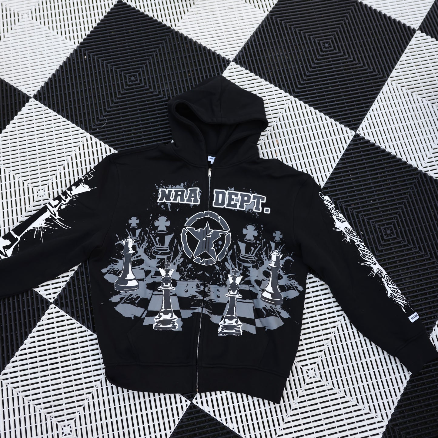 Chess Match Zip-Up Hoodie
