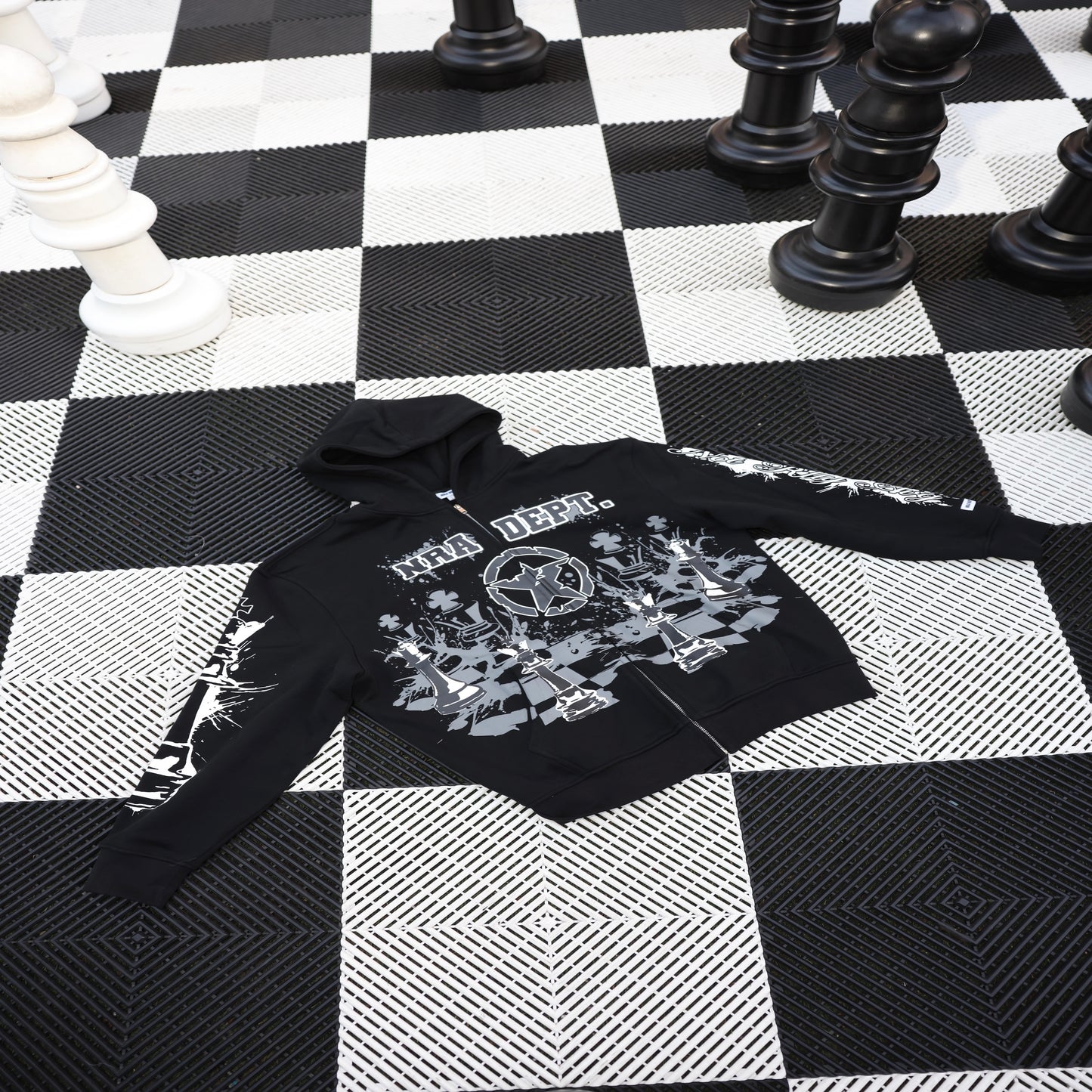 Chess Match Zip-Up Hoodie